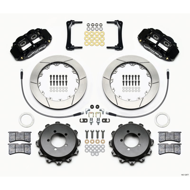 Wilwood Narrow Superlite 4R Rear Kit 12.88in 2008-2012 Subaru WRX w/Lines