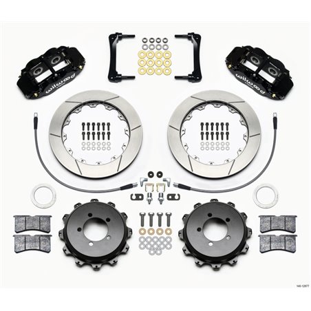 Wilwood Narrow Superlite 4R Rear Kit 12.88in 2008-2012 Subaru WRX w/Lines