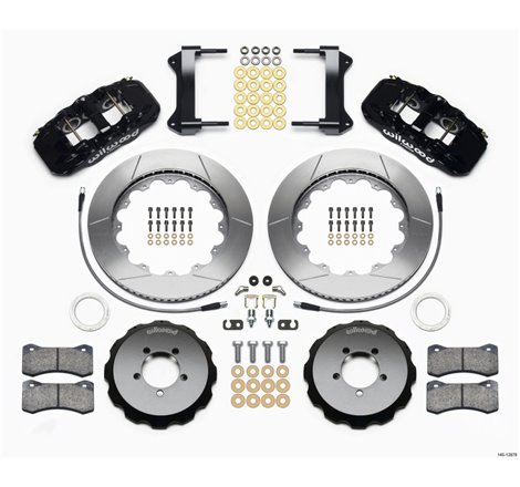 Wilwood AERO6 Front Hat Kit 14.00 1999-2012 Subaru WRX w/Lines