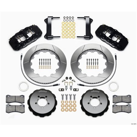 Wilwood AERO6 Front Hat Kit 14.00 1999-2012 Subaru WRX w/Lines