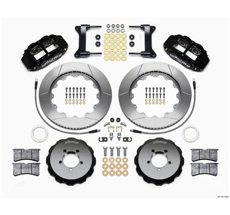 Wilwood Narrow Superlite 6R Front Hat Kit 14.00in 1999-2012 Subaru WRX w/Lines