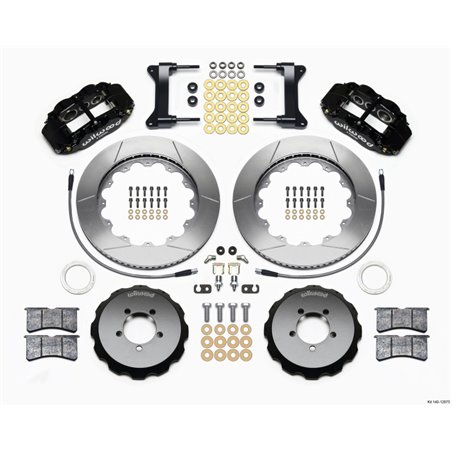 Wilwood Narrow Superlite 6R Front Hat Kit 14.00in 1999-2012 Subaru WRX w/Lines