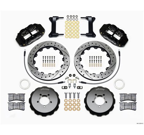 Wilwood Narrow Superlite 6R Front Hat Kit 13.06in Drilled 1999-2012 Subaru WRX w/Lines