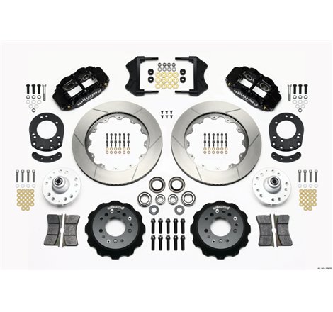 Wilwood Narrow Superlite 6R Front Hub Kit 14.00in 1965-1969 Mustang Drum Spindle