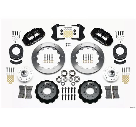 Wilwood Narrow Superlite 6R Front Hub Kit 12.88in 1965-1969 Mustang Drum Spindle