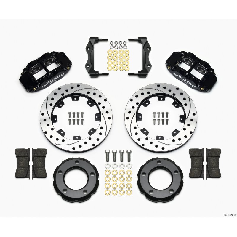 Wilwood Narrow Superlite 4R Front Kit 12.19in Drilled 82-86 Jeep CJ