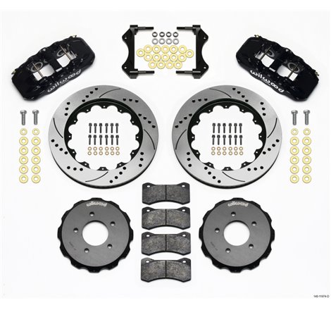 Wilwood AERO6 Front Hat Kit 14.00 Drilled 99-06 BMW E46