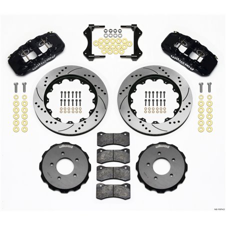 Wilwood AERO6 Front Hat Kit 14.00 Drilled 99-06 BMW E46