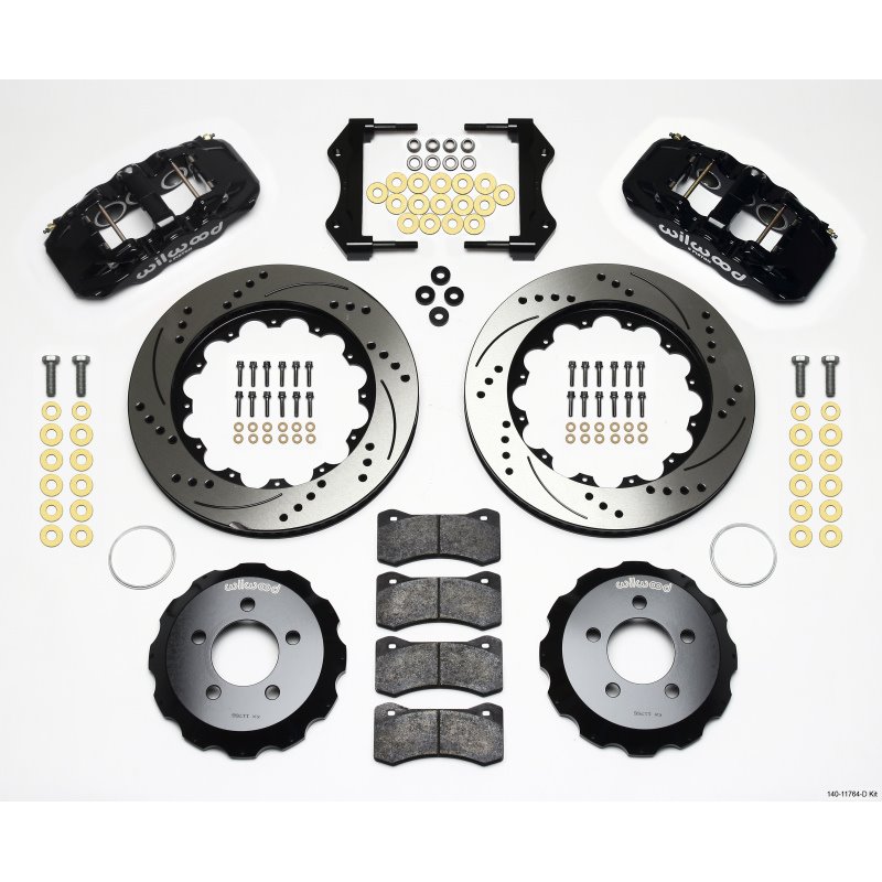 Wilwood AERO6 Front Hat Kit 14.25 Drilled 2006-10 Magnum/Challngr/Chrgr/300C