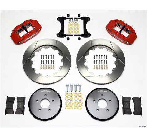 Wilwood Narrow Superlite 6R Front Hat Kit 14.00in Red Nissan 370Z/Fiti G37