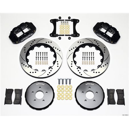 Wilwood Narrow Superlite 6R Front Hat Kit 14.00in Drilled Nissan 370Z/Fiti G37