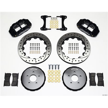 Wilwood Narrow Superlite 6R Front Hat Kit 13.06in Drilled Nissan 370Z/Fiti G37