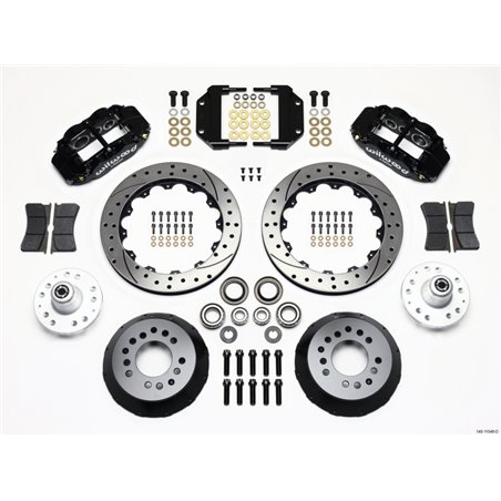 Wilwood Narrow Superlite 6R Front Hub Kit 12.88in Drilled Magnum Force Drop Spndle