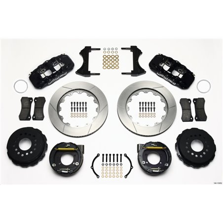 Wilwood AERO4 Rear P-Brake Kit 14.00in Ford 8.8 w/2.5in Offset-5 Lug