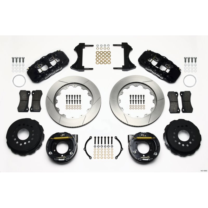 Wilwood AERO4 Rear P-Brake Kit 14.00in 2005-2014 Mustang