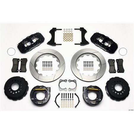 Wilwood AERO4 Rear P-Brake Kit 14.00in Big Ford New Style 2.36in Offset