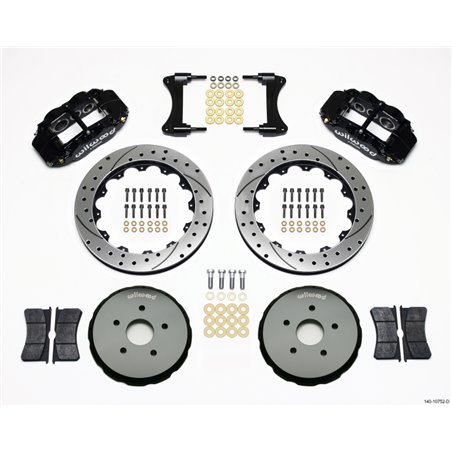 Wilwood Narrow Superlite 6R Front Hat Kit 12.88in Drilled 2008 Toyota Matrix