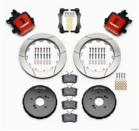 Wilwood Combination Parking Brake Rear Kit 12.88in Red Honda S2000