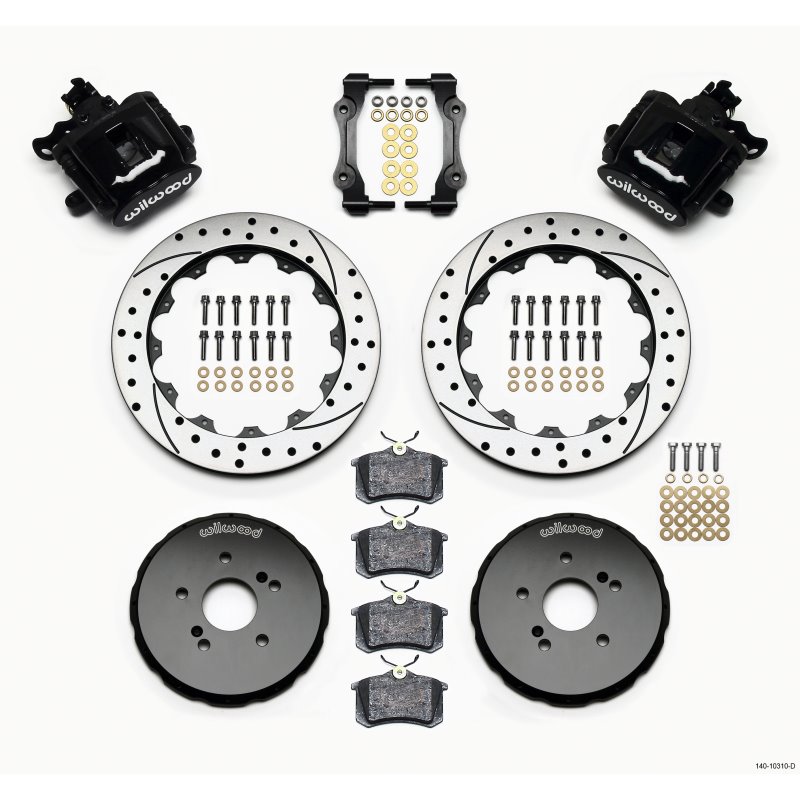 Wilwood Combination Parking Brake Rear Kit 12.88in Drilled Honda S2000