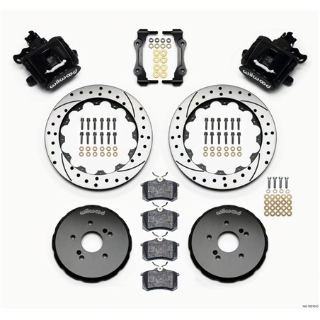 Wilwood Combination Parking Brake Rear Kit 12.88in Drilled Honda S2000