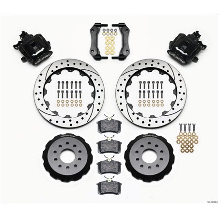 Wilwood Combination Parking Brake Rear Kit 12.88in Drilled Mustang 94-04