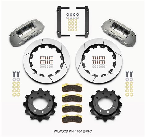 Wilwood TX6R Rear Kit 16.00in Clear Ano 1999-2010 GM Trk 2500 HD 4.84 Cntr