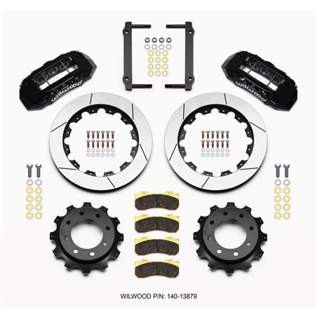 Wilwood TX6R Rear Kit 16.00in Black 1999-2010 GM Trk 2500 HD 4.84 Cntr