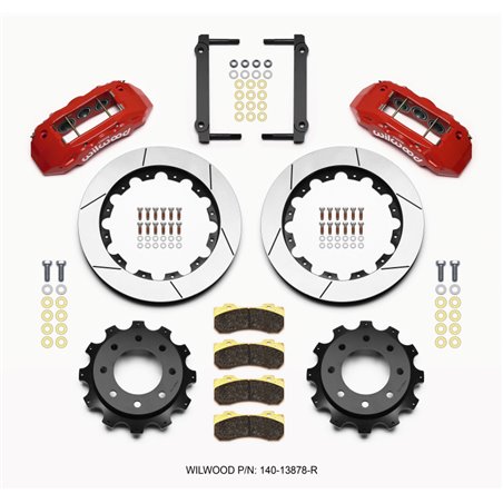 Wilwood TX6R Rear Kit 16.00in Red 1999-2010 GM H2 / 2500 4.63 Cntr