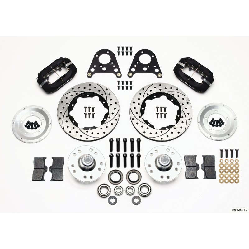 Wilwood Forged Dynalite Front Kit 10.75in Drilled Rotor Art Morrison Strut