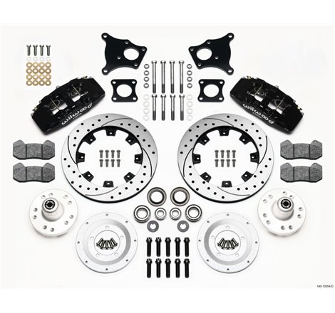 Wilwood Dynapro 6 Front Hub Kit 12.19in Drilled AMC 71-76 OE Disc w/o Bendix Brakes