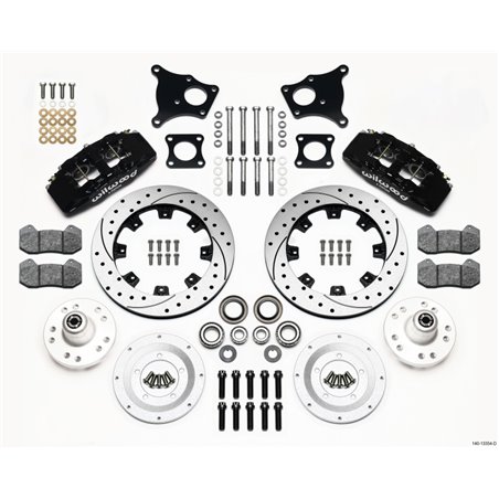 Wilwood Dynapro 6 Front Hub Kit 12.19in Drilled AMC 71-76 OE Disc w/o Bendix Brakes