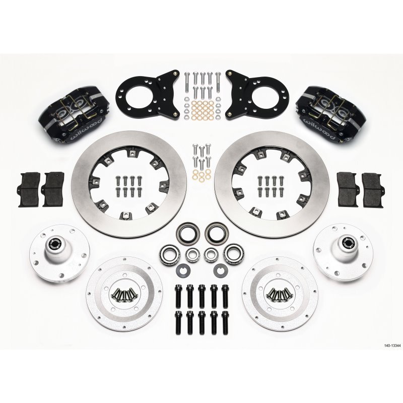 Wilwood Dynapro Dust-Boot Front Kit 12.19in 1965-1969 Mustang Disc & Drum Spindle