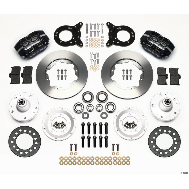 Wilwood Dynapro Dust-Boot Front Kit 11.00in 1965-1969 Mustang Disc & Drum Spindle