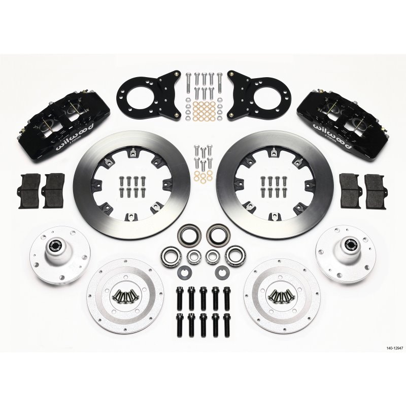 Wilwood Dynapro 6 Front Hub Kit 12.19in 1965-1969 Mustang Disc & Drum Spindle