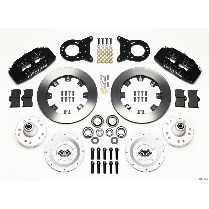 Wilwood Dynapro 6 Front Hub Kit 12.19in 1970-1973 Mustang Disc & Drum Spindle