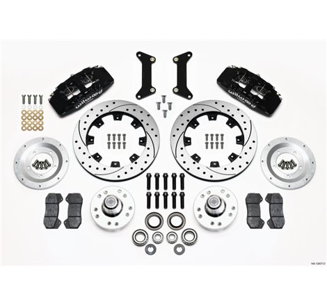 Wilwood Dynapro 6 Front Hub Kit 12.19in Drilled 79-87 GM G Body