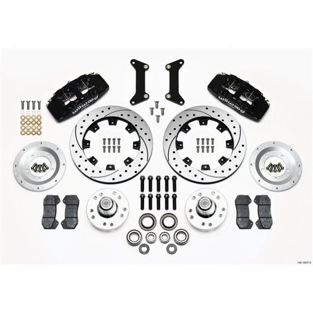 Wilwood Dynapro 6 Front Hub Kit 12.19in Drilled 79-87 GM G Body