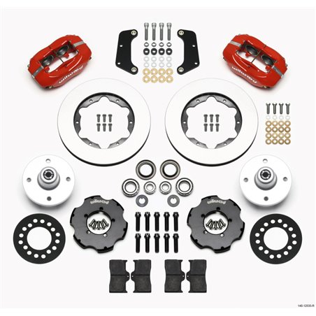 Wilwood Forged Dynalite Front Kit 10.75in Red 64-65 Mustang 6 Cylinder 4-lug