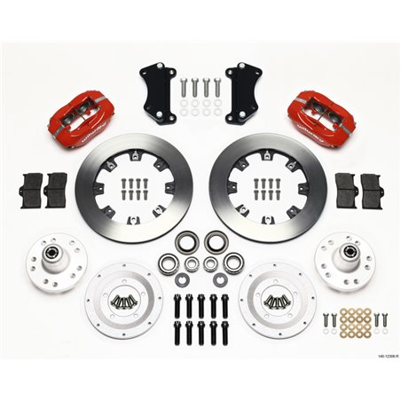 Wilwood Forged Dynalite Front Kit 12.19in Red Heidts Tri -5 2 inch Drop Spindle