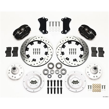 Wilwood Forged Dynalite Front Kit 12.19in Drilled Heidts Tri -5 2 inch Drop Spindle