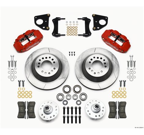 Wilwood Narrow Superlite 6R Front Hub & 1PC Rtr Kit 12.88in-Red 62-72 CDP B & E Body-Drum