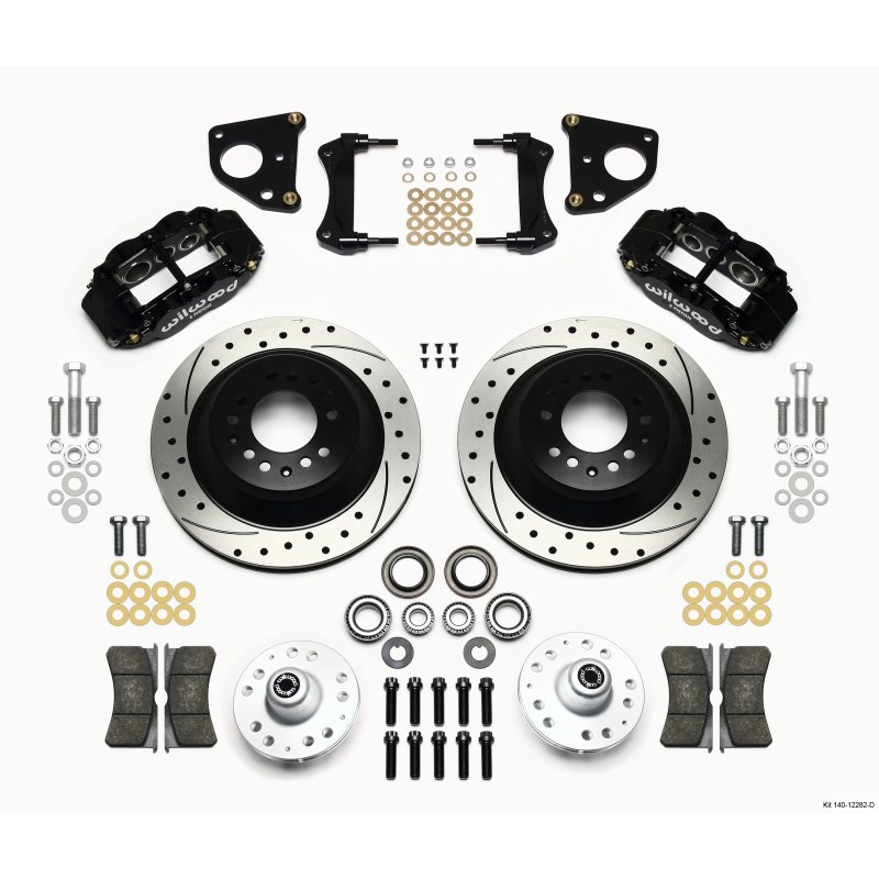 Wilwood Narrow Superlite 6R Front Hub & 1PC Rtr Kit 12.88in Dril 62-72 CDP B & E Body-Drum