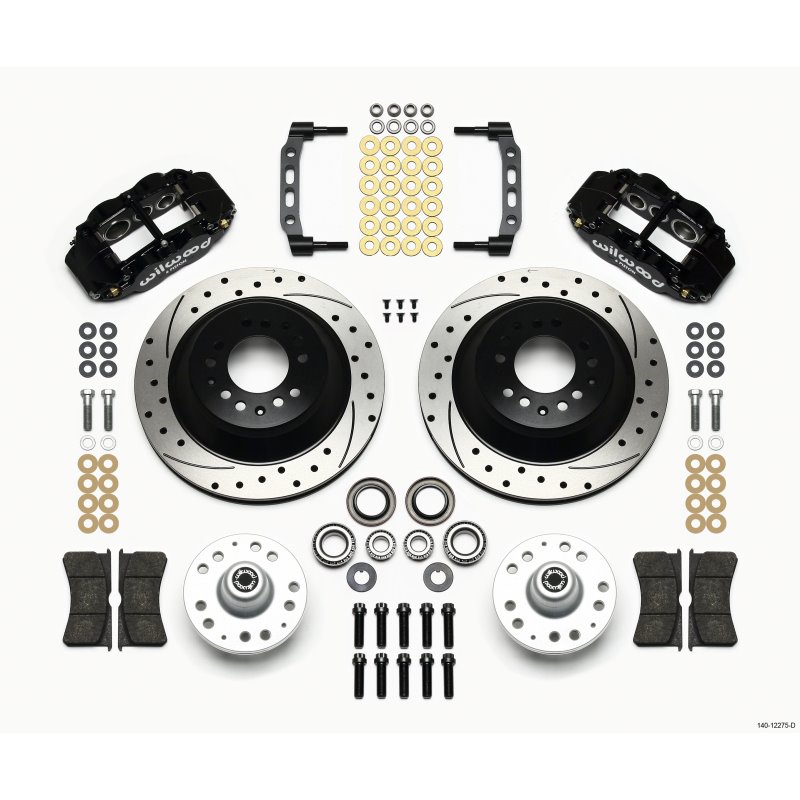 Wilwood Narrow Superlite 6R Front Hub & 1PC Rtr Kit 12.88in Dril 74-80 Pinto Disc Spindle only