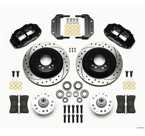 Wilwood Narrow Superlite 6R Front Hub & 1PC Rtr Kit 12.88in Dril Magnum Force Drop Spindle