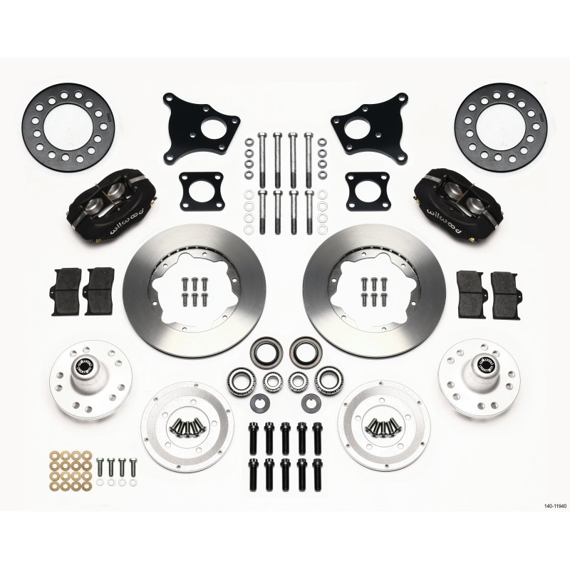 Wilwood Forged Dynalite Front Kit 11.00in AMC 71-76 OE Disc w/o Bendix Brakes