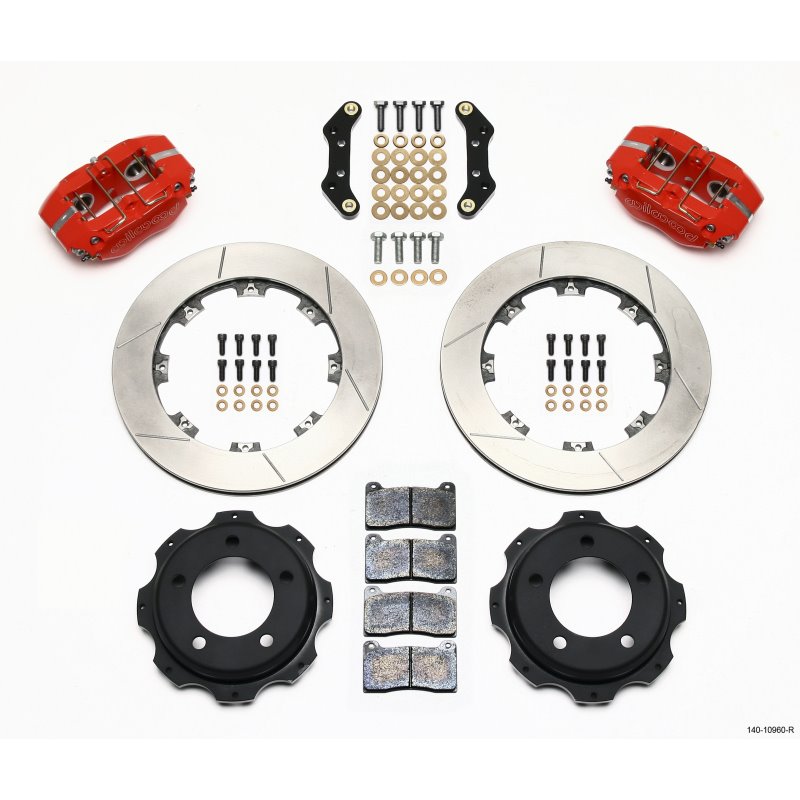 Wilwood Dynapro Rear Kit 12.19in Red Backdraft Cobra (BMW E36 Based)