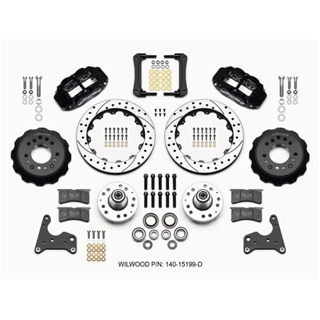 Wilwood Narrow Superlite 6R Front Hub Kit 12.88in Drilled 65-72 CDP C Body -Drum