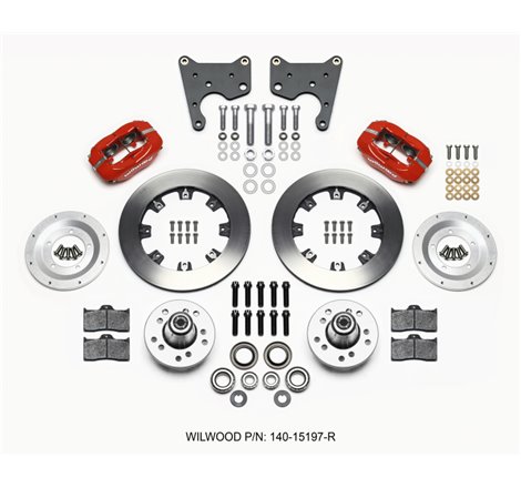 Wilwood Forged Dynalite Front Kit 12.19in Red 65-72 CDP C Body -Drum