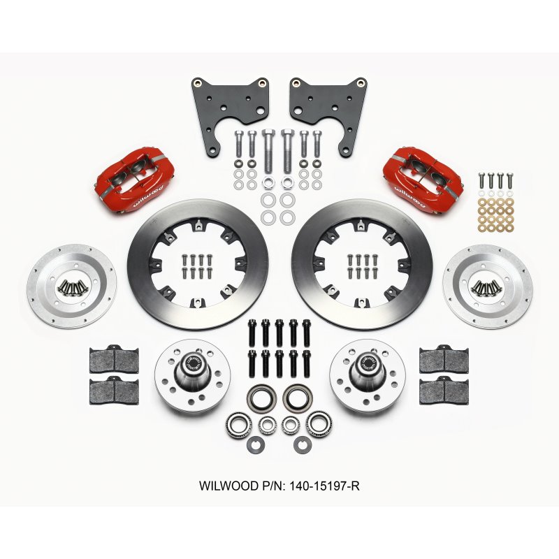 Wilwood Forged Dynalite Front Kit 12.19in Red 65-72 CDP C Body -Drum