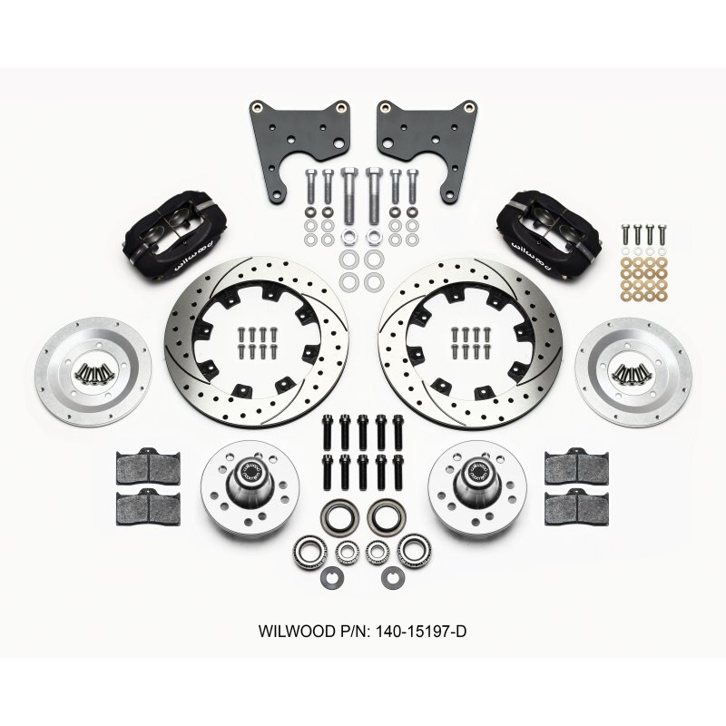 Wilwood Forged Dynalite Front Kit 12.19in Drilled 65-72 CDP C Body -Drum